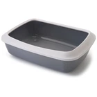 Лоток туалет с бортиком для котов Savic Iriz Cat Litter Tray 50 x 37 x 13 см Серый (5411388026417)