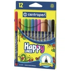 Лайнер Centropen набор Happy Liners 0.3 мм 12 шт 12 цветов (2521)