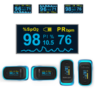 Пульсоксиметр KIUZOV Medical M160 OLED 4 в 1 оксиметр пульсометр на палець вимірник кисню в крові з ODI Index (Пам'ять 8 годин) Чорно-синій - зображення 8