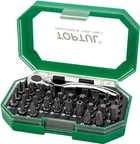 Набор бит Toptul 1/4" с трещеткой-битодержателем 35 предметов (GACW3503)