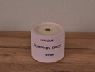 Ароматическая соевая свеча в гипсовом кашпо розовая PUMPKIN SPICE 130г - изображение 1