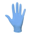 Перчатки нитриловые NITRILE одноразовые неопудренные XL 500 шт синие - изображение 3