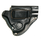 Кобура поясная для револьвера 2 5" со скобой для скрытого ношения Кожа 100 К-8 Черный - изображение 1