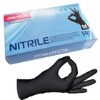 Черные нитриловые перчатки MediOk M (7-8) - изображение 1