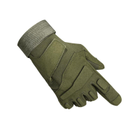 Стильні тактичні рукавички Lesko E002 Army Green L tactical полнопалые (F_4927-30586) - зображення 1