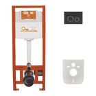 Система инсталляции для унитаза Q-TAP Nest с кнопкой черной матовая QT0133M425M11V1146MB