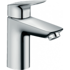 Кран на раковину однорычажный HANSGROHE Logis хром латунь с донным клапаном 71100000