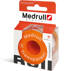 Лейкопластир медичний в рулонах Medrull "Transparent", розмір 1,25 см х 500 див. - зображення 1