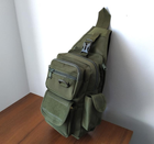 Тактическая сумка - рюкзак для скрытого ношения оружия. Silver Knight 184 оливковый - изображение 4