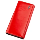 Кошелек женский из гладкой экокожа KIVI-WALLET 19075 Красный