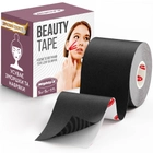 Кінезио тейп для обличчя Mighty-X Beauty Tape - 5 см х 5 м Чорний Кинезиотейп - The Best USA Kinesiology Tape - зображення 1
