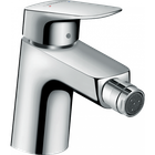 Змішувач для гігієнічного душу HANSGROHE LOGIS на біде одноважільний хром латунь з донним клапаном 71204000