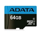 Карта пам'яті microSDXC (UHS-1) A-DATA Premier 64Gb Class 10 (R-100Mb/s) (adapter SD) (AUSDX64GUICL10A1-RA1)