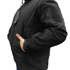 Армейская тактическая куртка Lesko A001 Black 3XL Soft Shell мужская (F_4255-18455) - изображение 1