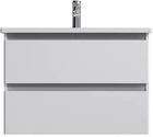 Тумба подвесная AM.PM X-Joy 80 см белый глянец с умывальником M85-FHX0802-WC0802WG38