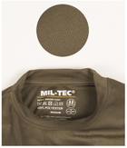 Тактическая потоотводящая футболка Mil-tec Coolmax цвет койот размер S (11081019_S) - изображение 4