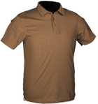 Тактическая потоотводящая футболка-поло Mil-tec Coolmax койот размер S (10961019_S) - изображение 1