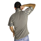 Мужская футболка тактическая с коротким рукавом Lesko A416 Camouflage ACU XL на змейке с карманами камуфляжная (F_4251-12415) - изображение 4