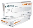 Медицинские CPE перчаки Unex, Medical Products, 200 шт, 100 пар, размер L - зображення 1