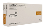 Медицинские латексные перчатки Mercator Medical Santex, с пудрой, 100 шт, 50 пар, размер XL - изображение 1