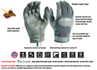 Военные арамидные перчатки HWI Combat Utility Fire Resistant Glove CG200 CG400 Medium, Foliage - изображение 3
