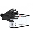 Перчатки нитриловые неопудренные 100шт Размер XL Rnitrio BLACK (черные) - изображение 4