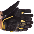 Плотные тактические перчатки с защитой MECHANIX на липучке Для рыбалки для охоты Черно-желтый АН-5629 размер L - изображение 1