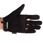 Щільні тактичні рукавички з захистом MECHANIX на липучці Для риболовлі для полювання Чорно-жовтий АН-5629 розмір L - зображення 4