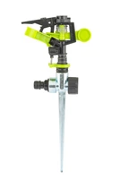 Дождеватель пульсирующий Mastertool 1/2" металлический колышек 3 режима 20 метров 92-9329