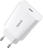 Сетевое зарядное устройство Baseus 20W Speed Mini Быстрая зарядка Quick Charger 3.0 Power Delivery 3.0 1Type-C 3A White (CCFS-SN02)