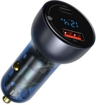 Автомобильное зарядное устройство Baseus Particular Digital Display QC + PPS Dual Quick Charger Car Charger 65W Dark Gray (CCKX-C0G)