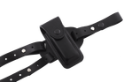Кобура ПМ оперативная + поясная двухсторонняя формованная с чехлом, подсумком, для магазина (кожа, чёрная) - зображення 6