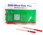 Шприц инсулиновый BD Micro-Fine 1 мл U-40 30G - Микрофайн U-40 - 10шт. - изображение 2