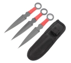 Ножі метальні (кунаі) RED комплект 3 в 1 - зображення 1