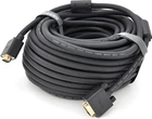 Кабель VEGGIEG VG-30 VGA 3+6, 30 м, male to male (тато-тато), OD-8.0 мм, 2 ферита (YT-VGA(M)/(M)3+6VG-30)