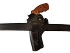 Кобура для Револьвер 4 оперативная формованная со скобой Beneks Кожа Чёрная 24351 - изображение 6