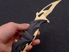 Складной нож BauTech CK117 Летучая мышь Бетмен Из нержавеющей стали 440С Двойной Черный (1007-081-00) - изображение 5