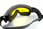 Тактичні окуляри-маска з можливістю установки диоптрической вставки Global Vision Ballistech-2.75 amber жовтий - зображення 5