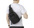 Рюкзак сумка тактическая 6 литров Черный - изображение 3