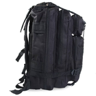 Рюкзак тактический военный 45 литров Черный - изображение 2