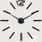 Настінні 3D годинники Чорний DIY Clock (FG22)