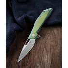 Нож складной карманный Bestech Knife SHRAPNEL Green and Gold BT1802B (90/213 мм) - изображение 3