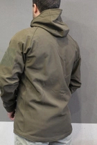 Тактическая куртка Tactic с капюшоном софтшелл Оливковый размер XXL (5000HO-XXL) - изображение 3