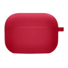 Силиконовый футляр Epik с микрофиброй для наушников Airpods Pro Красный / Rose Red
