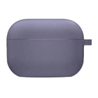 Силиконовый футляр Epik с микрофиброй для наушников Airpods Pro Серый / Lavender Gray