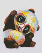 Картина по номерам Радужная панда 40x50 см Brushme (2000002768807)