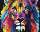 Картина за номерами Райдужний лев Brushme 40x50 см (tvo0006279)