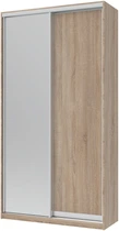 Шкаф купе Сити Лайт Doros Дуб сонома 1 ДСП / 1 Зеркало 120х60х225 см (42002035)