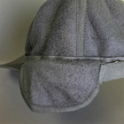 Зимняя кепка-бейсболка мужская тактическая с ушами Zepma с начесом черная АН-1044 XL - изображение 6