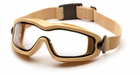 Тактические очки-маска Pyramex V2G-PLUS SAND прозрачные (2В2Г-Т10П) - изображение 1